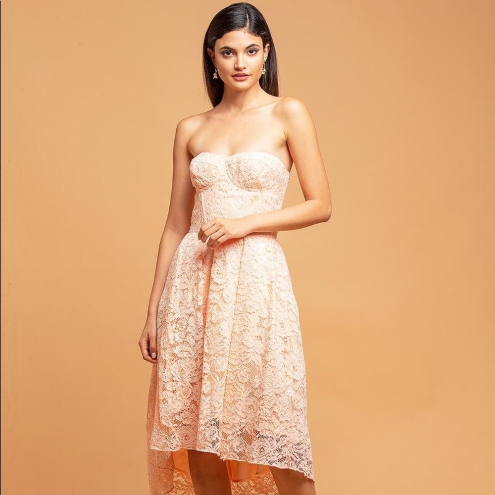 Anthropologie Eva Franco STRAPLESS LACE DRESS